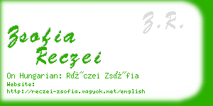 zsofia reczei business card